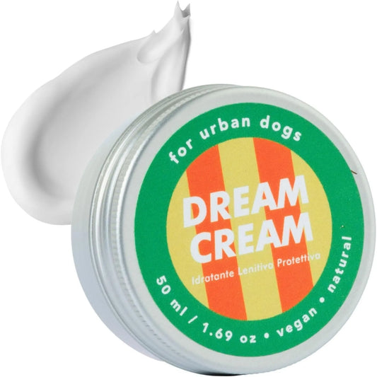 Dream Cream Jampy crema multiuso per cani – barattolo in alluminio 50ml aperto – Fridom