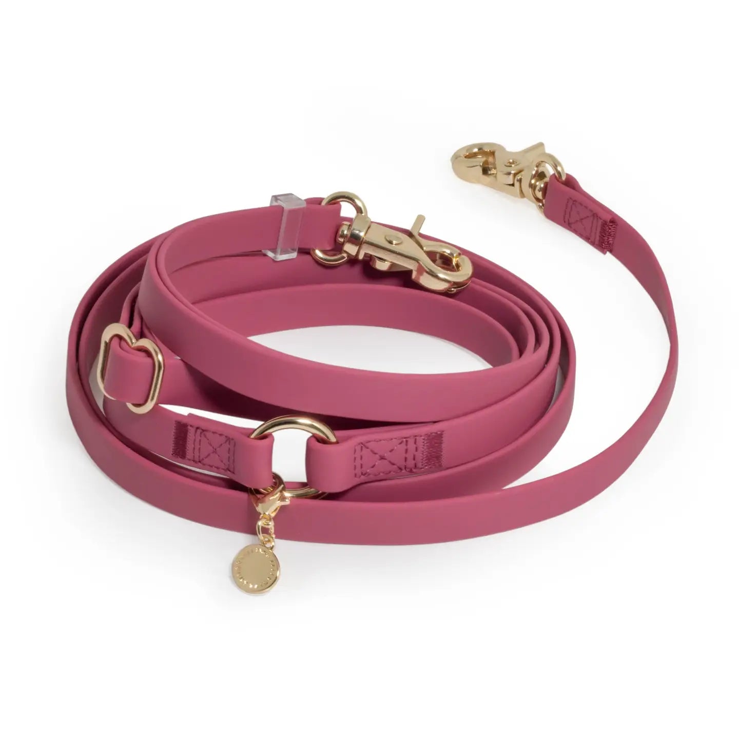 GUINZAGLIO PER CANI CONVERTIBILE 4 IN 1 BURGUNDY