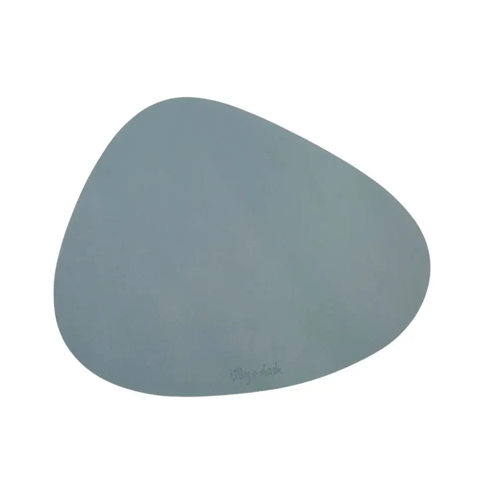 Tovaglietta impermeabile per cani e gatti grigio azzurro forma asimmetrica – Fridom